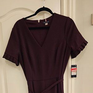 Burgundy business jumpsuit